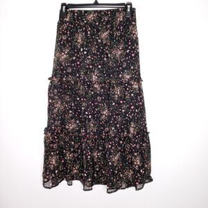 Haver London floral midi skirt size XS